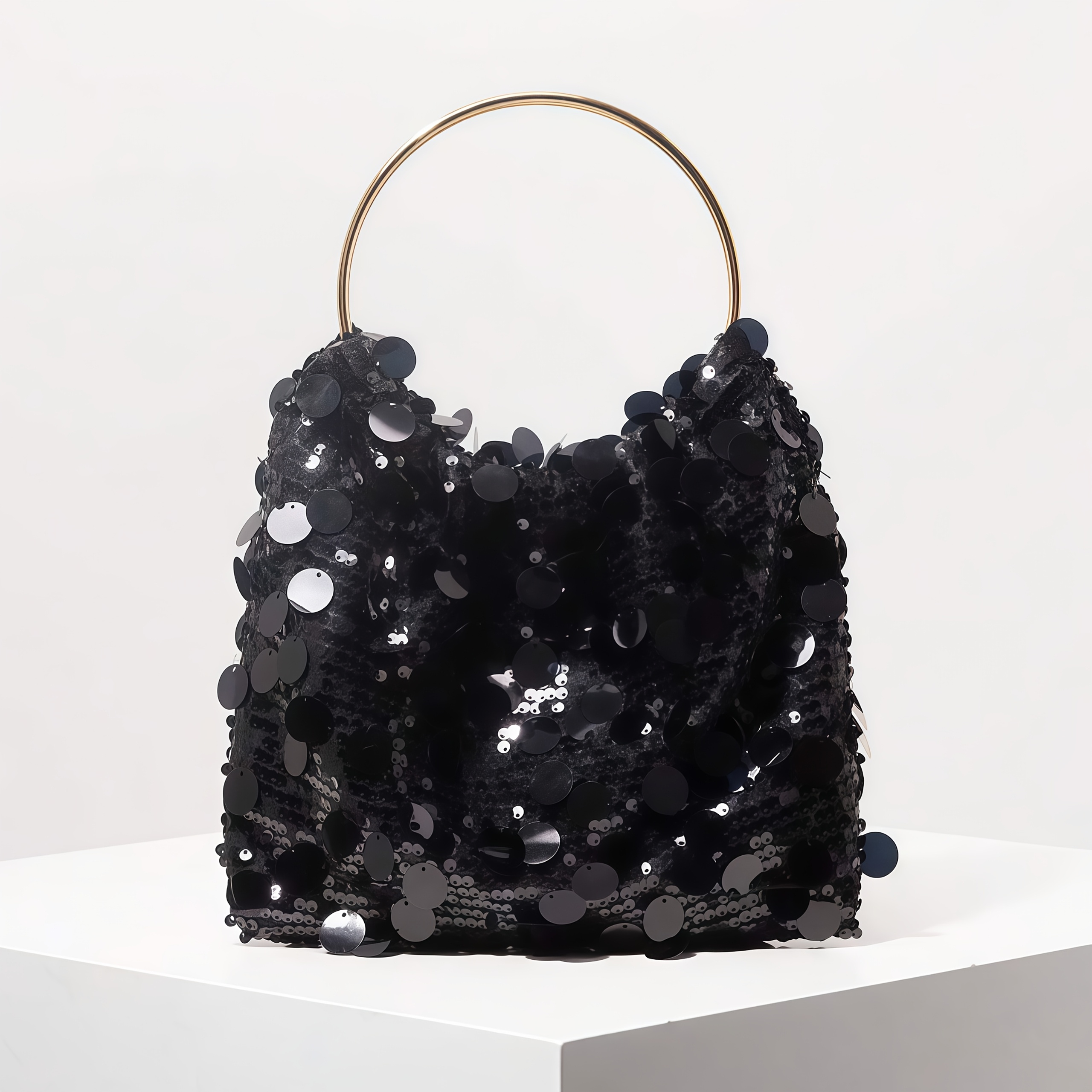 TEMU Sac de soirée brillant et pour femmes, pochette, sac à main anneau doré, pochette à sequins, sac à main de luxe, sac de plage, sac de soirée de