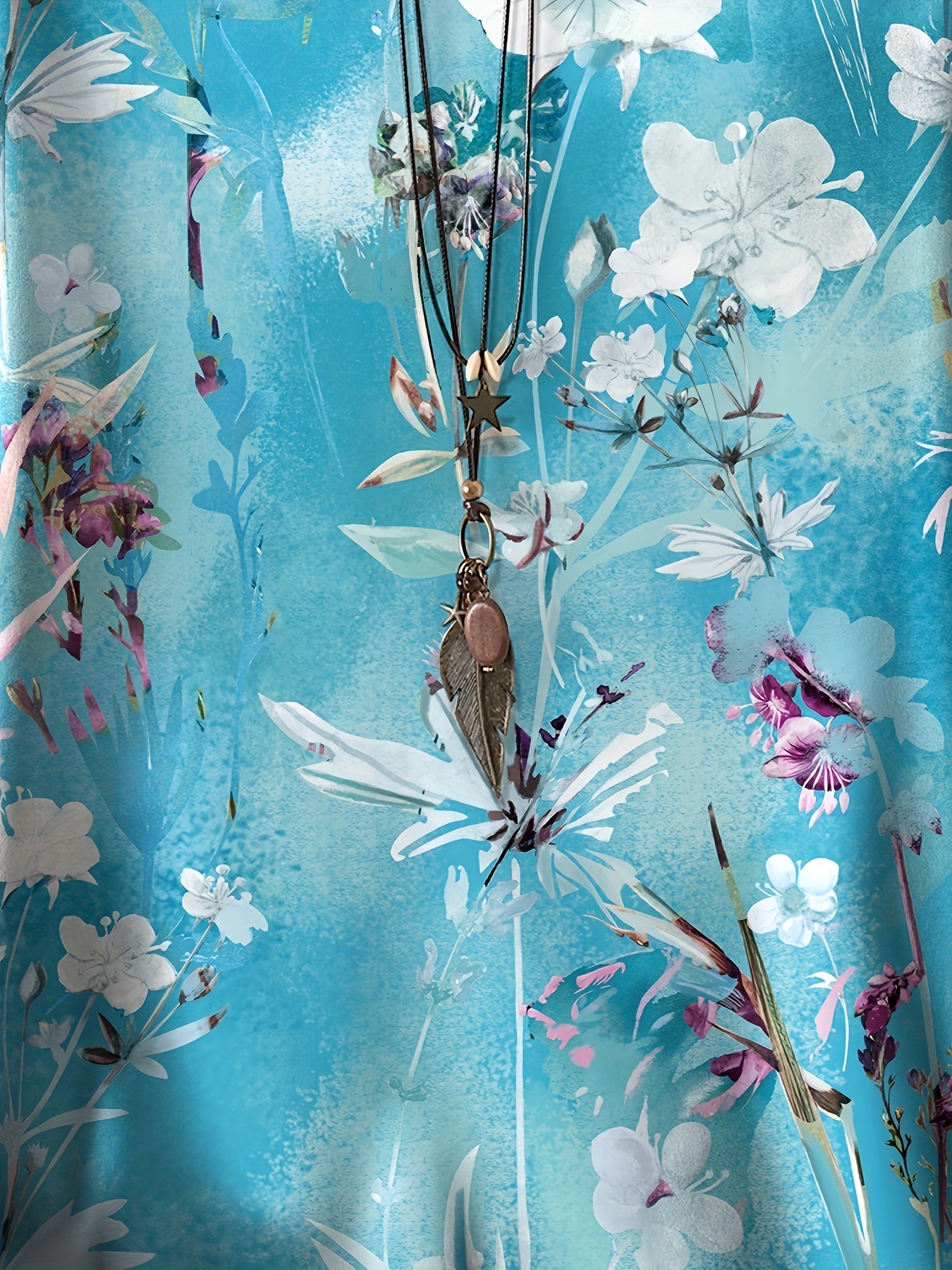 talla camiseta manga corta estampado floral mujer Temu Peru