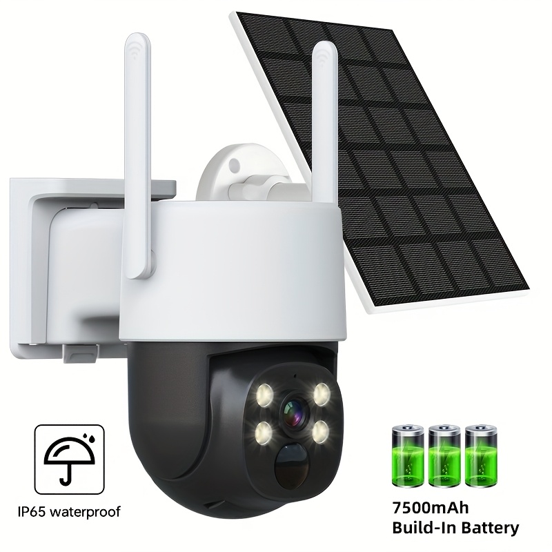 4mp solar powered security camera wireless outdoor Temu Denmark