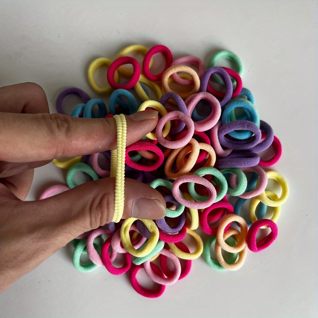 

50/100pcs , , Coffee Color, , High Seamless Ponytail Hair Rope