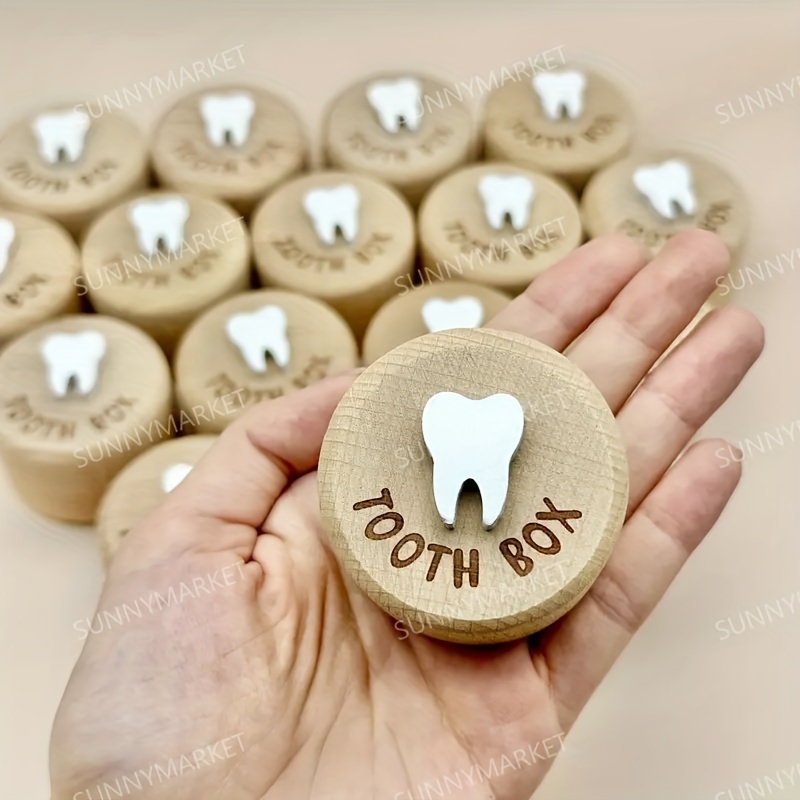 

Wooden Tooth Box, Tooth Collector Storage Box, Fetal Hair Collector, Birth Gift, Birth Souvenir