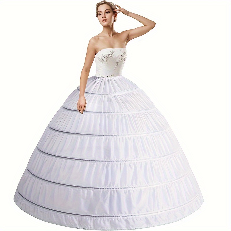 

Bridal Crinoline Underskirt Steel For , , Dresses - Waist And Hem