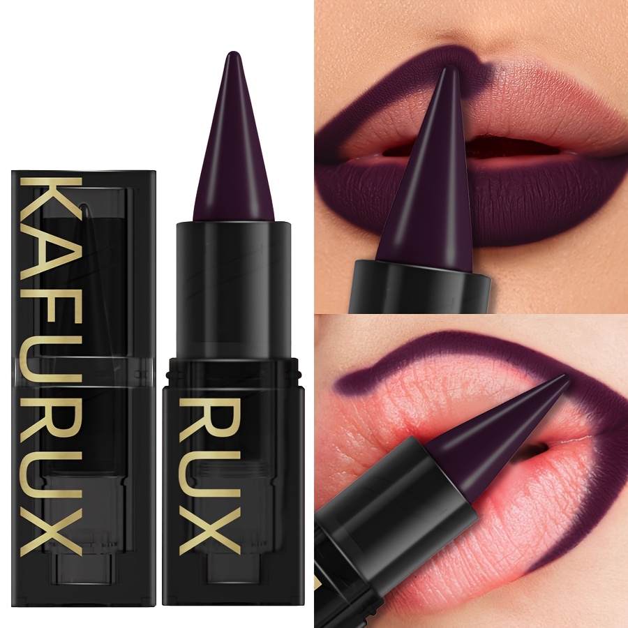 Image of Lipstick, Matte, Waterproof, Lasting Makeup, Makes Lips Look Fuller, Non-irritating To The Lips, , Color, Purple, Easy To Color