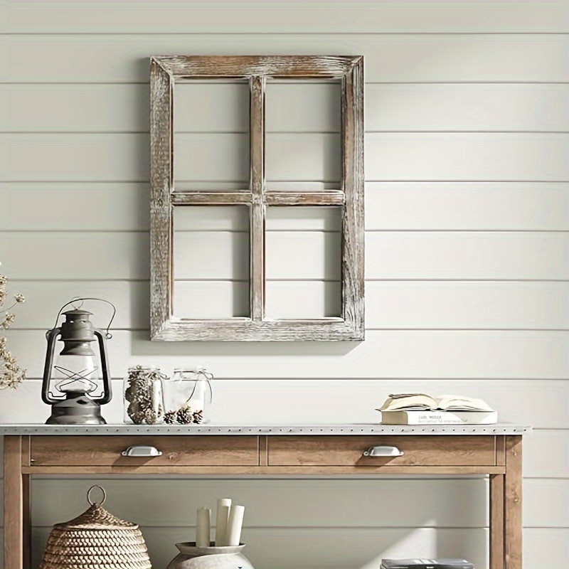 ビンテージ風　ホワイト木製　窓枠 ビンテージ風 ホワイト木製 窓枠 【公式通販】