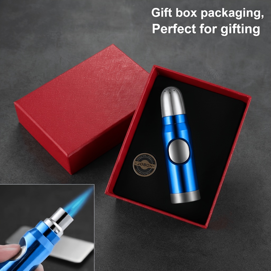Refillable Jet Flame Igniter, Adjustable Flame Size, Suitable For Candle Grill, Barbecue Grill, Camping (gas Free), Without Battery