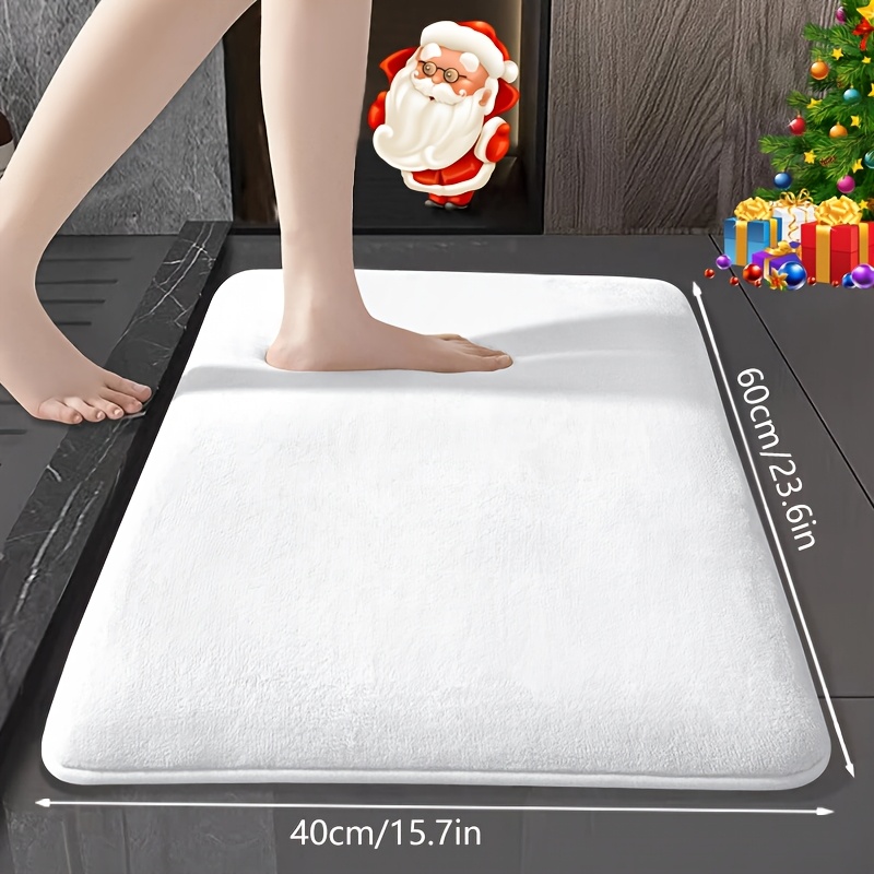 

Non-slip Bathroom Rug Set With Absorbent Bath Mat, Memory Foam Shower Carpet, Ideal For Bath/shower Room, Laundry Area, And Outdoor Entrance, Christmas Decoration