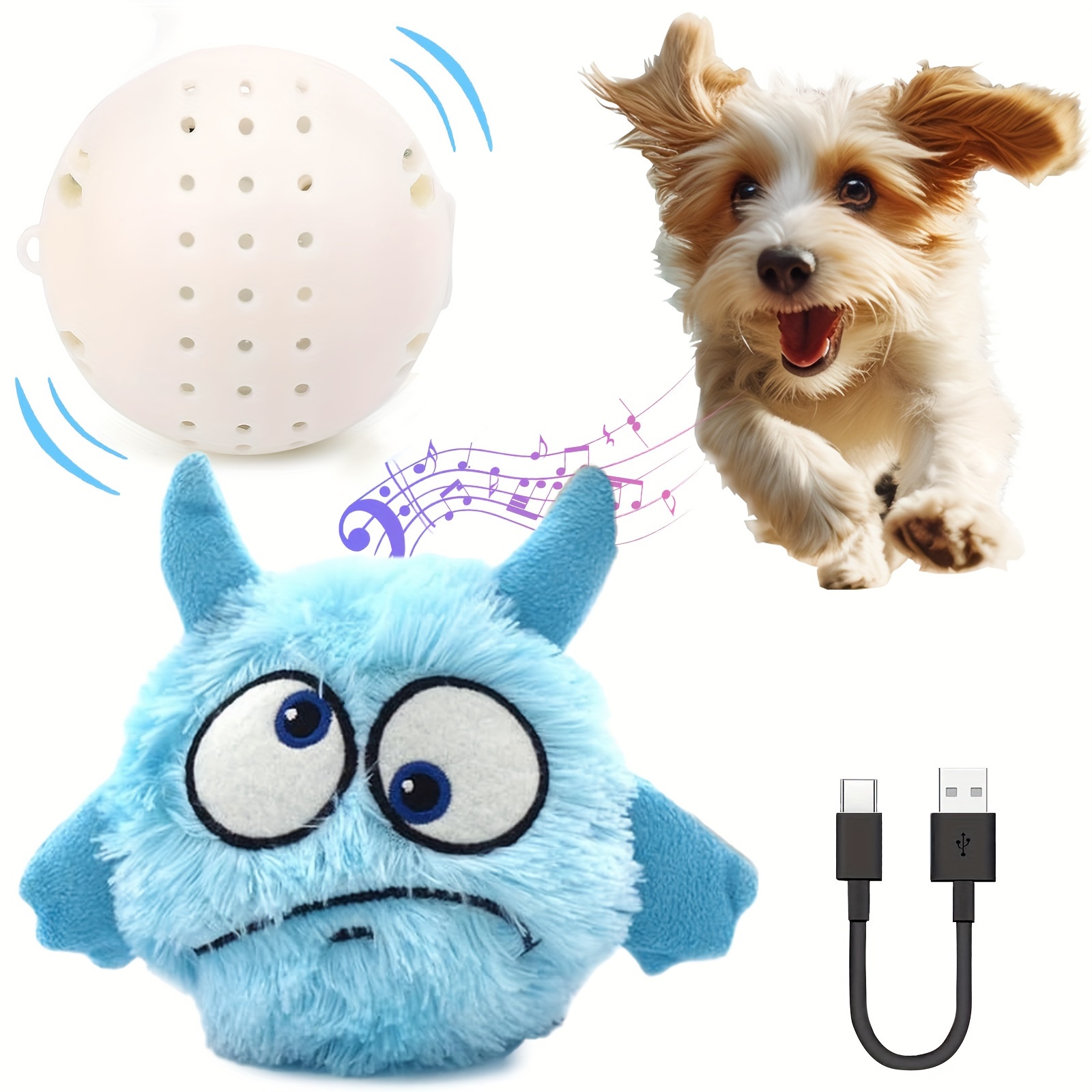 

Interactive Dog For Boredom - Dog Interactive , Squeaky Moving Dog Toy, Boredom Talking For Dog Electronic Toy For