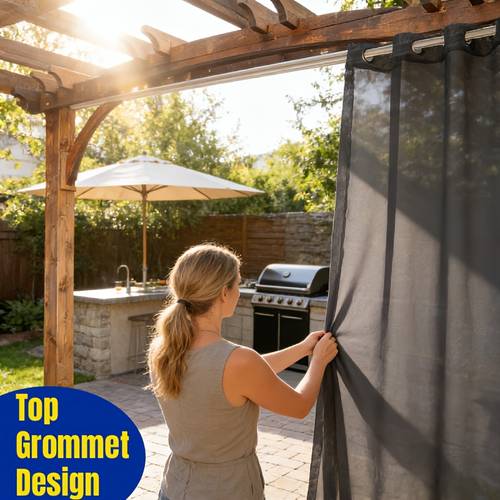 item picture outdoor sheer curtains for patio 54 x 84 inch 1 set of 1 panel