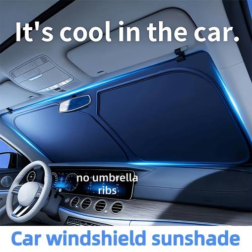 new car windshield sunshade car interior front windshield sunshade heat insulation cover convenient storage design car sunshade panel suitable for all vehicle types including sedans suvs and trucks durable car interior protection accessory