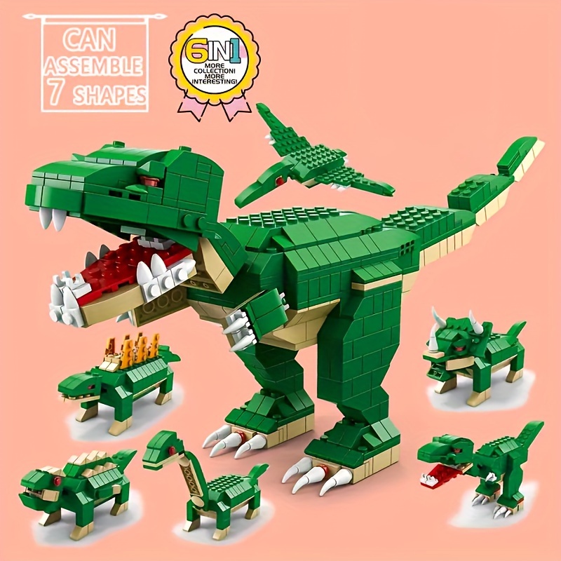 Montaje Educativo Desmontaje Juguetes Dinosaurios Niños Aprendizaje Juego  Bloques Construcción Educativos Regalos Cumpleaños Niños Niños Niñas Edad 3,  4, 5, 6, 7, 8 Años - Juguetes - Temu