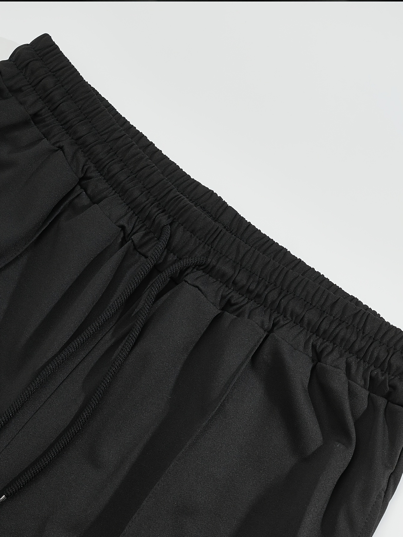 1 vnt. vyriškas 2 dalių marškinėlių su užtrauktuku ir kelnių su raišteliais komplektas, kasdienis sportiškas stilius, lengvas, kvėpuojantis, greitai džiūstantis, vasaros kasdienis drabužių komplektas atostogoms, kelionėms į darbą