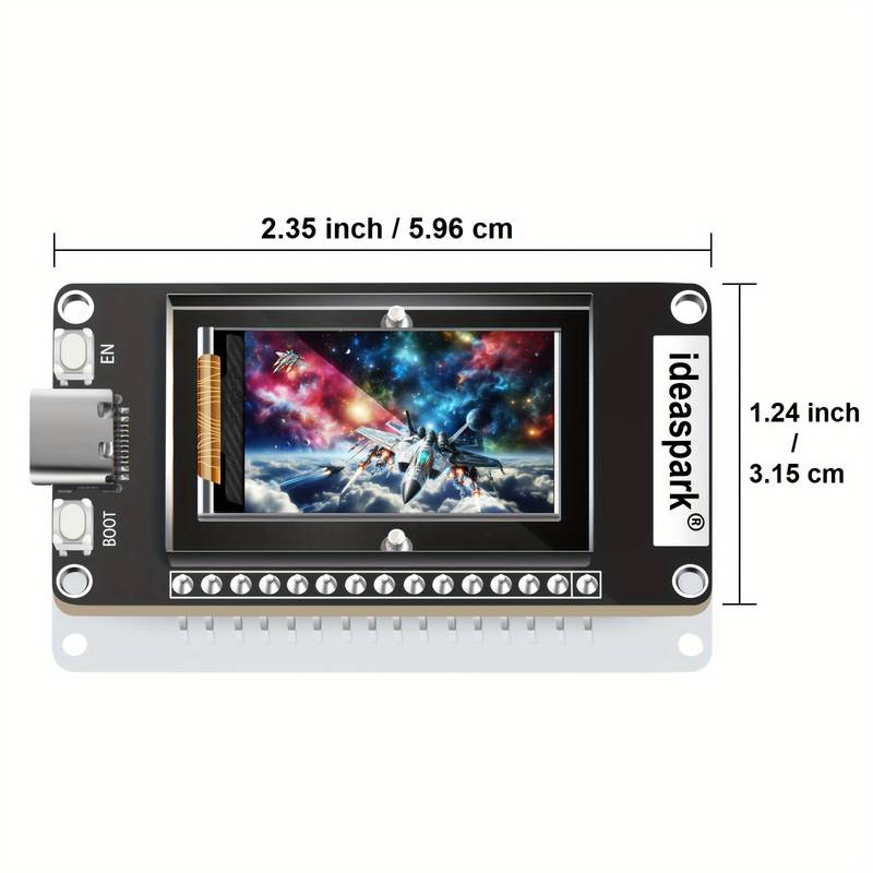 T-Display ESP32 Scheda Di Sviluppo Con WiFi E Bluetooth - Microcontrollore Con LCD 1.14 Pollici E USB-C - Compatibile Arduino IDE E Micropython - Per Progetti IoT E Maker