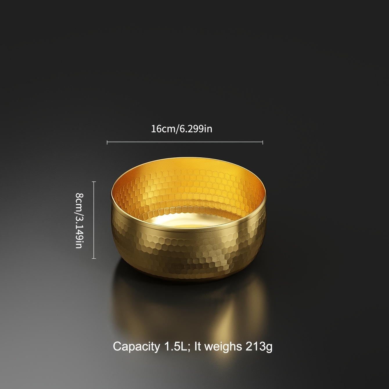 TEMU A Minimalist And Luxurious Stainless Steel Fruit Tray For Home Use, Suitable For Living Room Coffee Table Decoration, Snack Plate, And Fruit Bowl Storage.