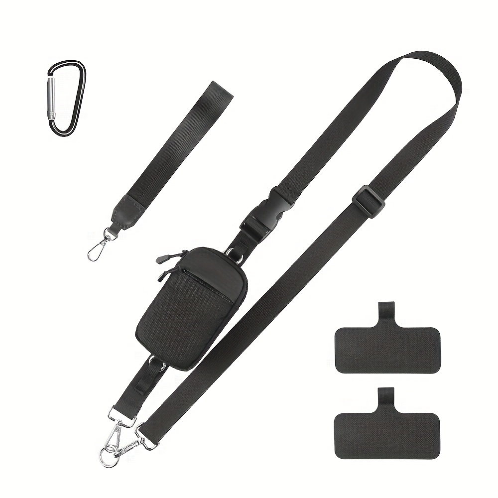 E-shop Handy-Lanyard + Kurzseil + Münztasche, geeignet für alle Handyhüllen, Becherhalter, Umhängetaschen, Gürtelclips, täglicher Gebrauch -