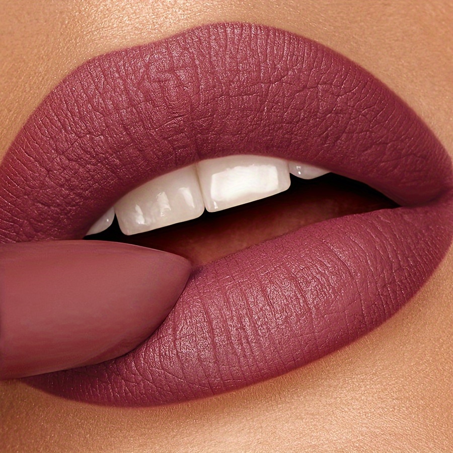 Lipstick, Waterproof, Lasting Makeup, Not Greasy, Matte, Reddish Brown, Lip Liner
