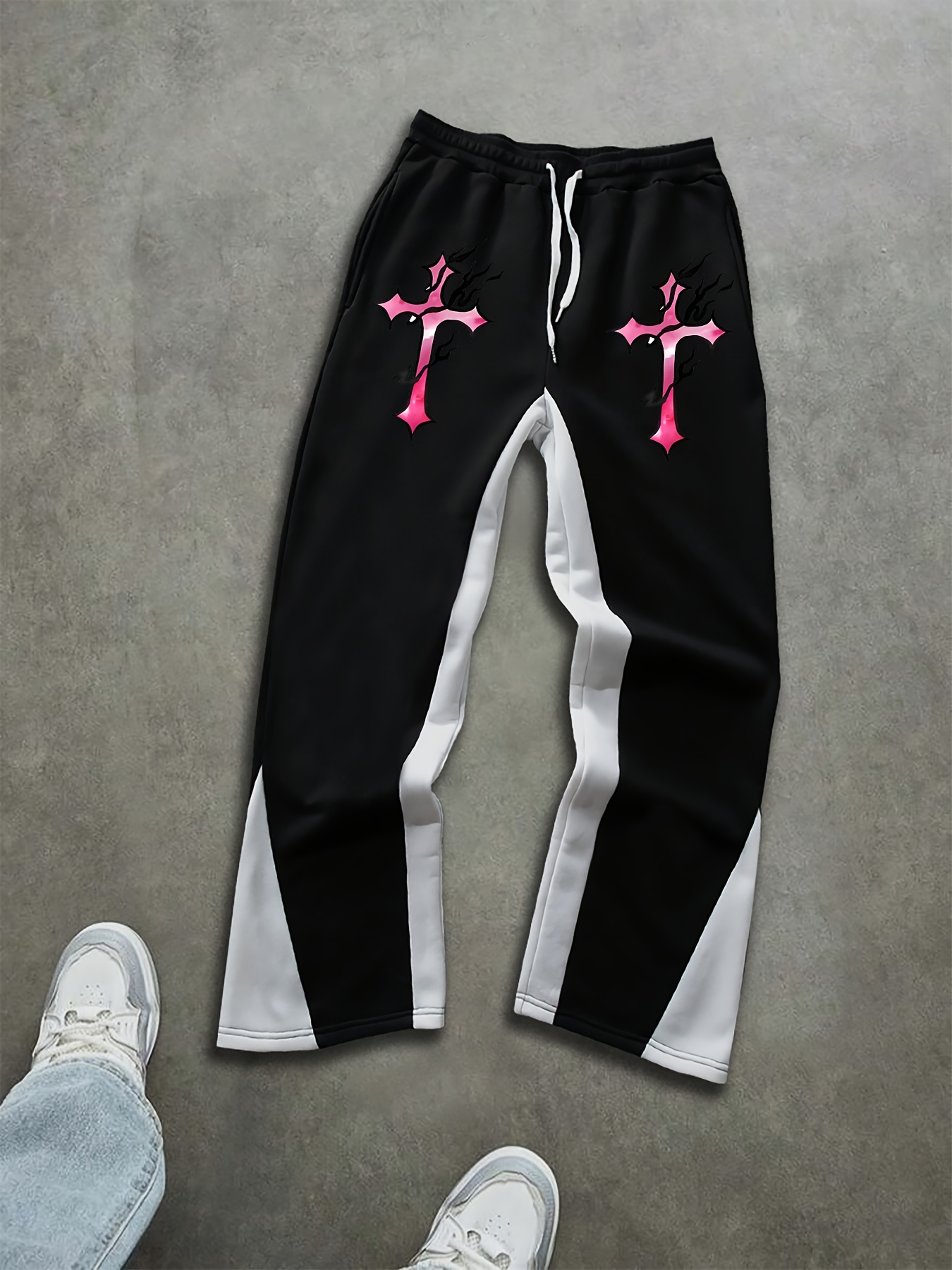 cross sweatpants sold on Temu United States