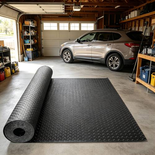 heavy duty interlocking pvc oxford cloth floor mat rolls in 3 sizes non slip vinyl rubber material suitable for and warehouse floors strong and durable no tools required