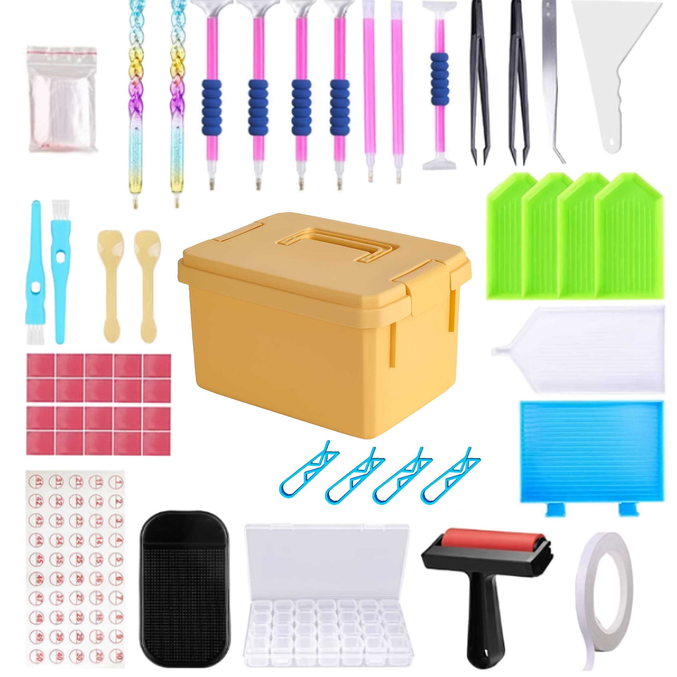 

1 Set 5d Diy Kit Storage Box, 20 Mud , , 28- Organizer, Dotting - Accessories Set