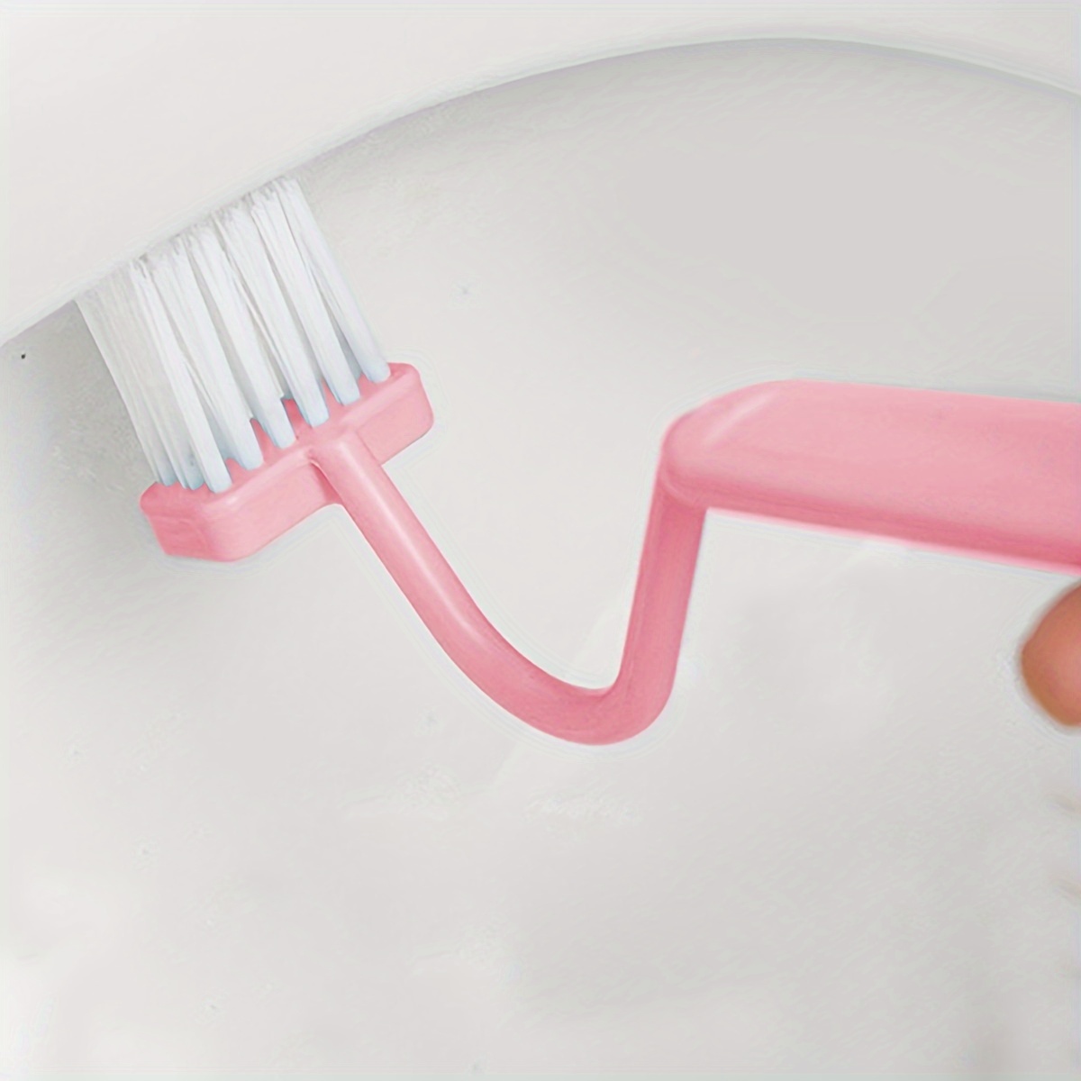 V-Shaped Toilet Brush Set, Dead-Angle-Free Design