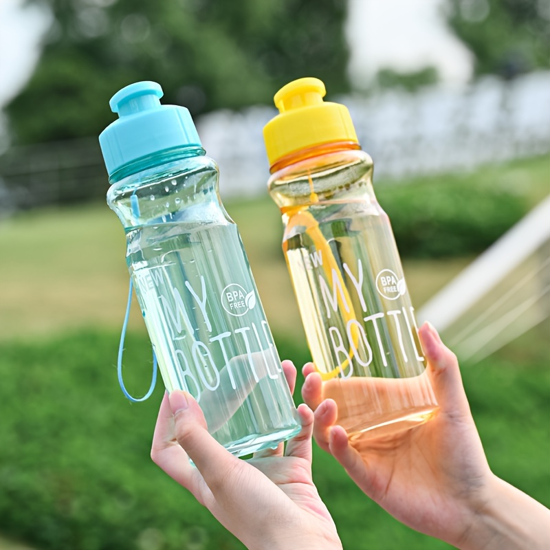 

500ml Summer Sports Water Cup, Sealed And Leakproof Plastic Water Bottle With Flip Cover, Suitable For Outdoor Sports Fitness