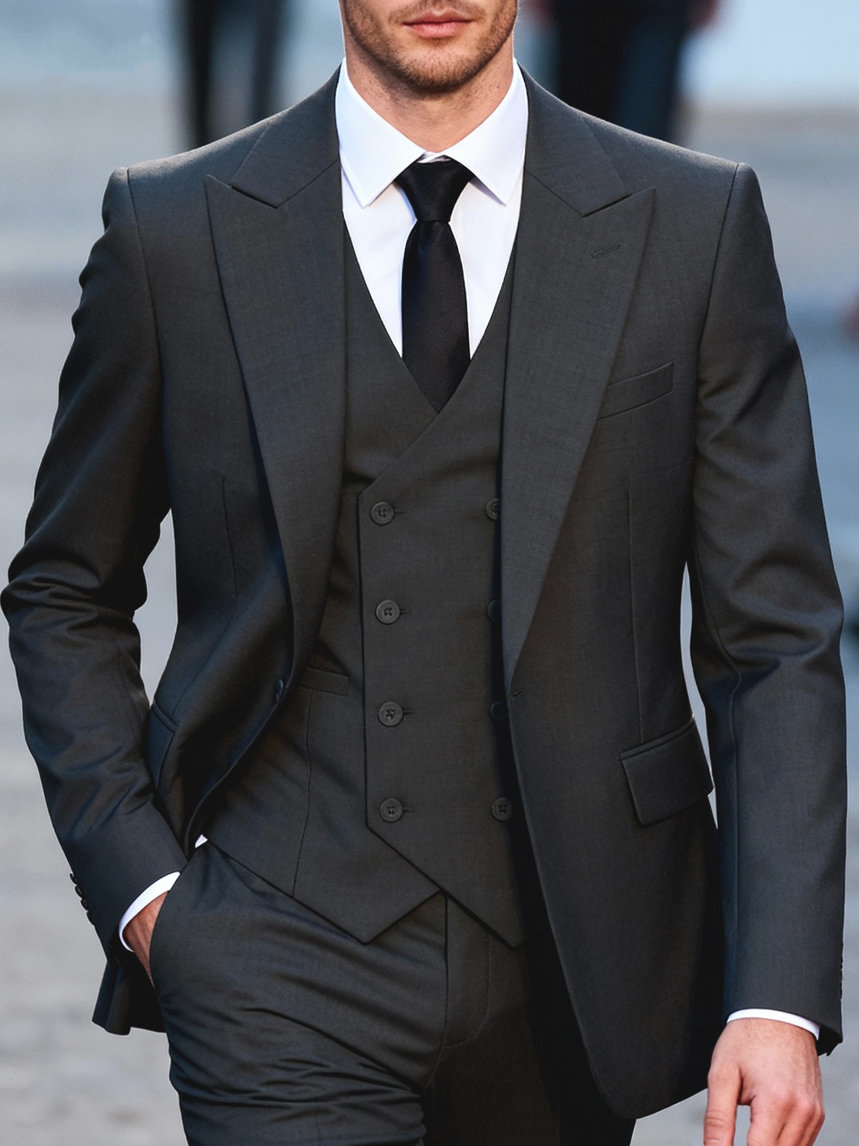 dress for wedding men formal European Linen Suits for Men
