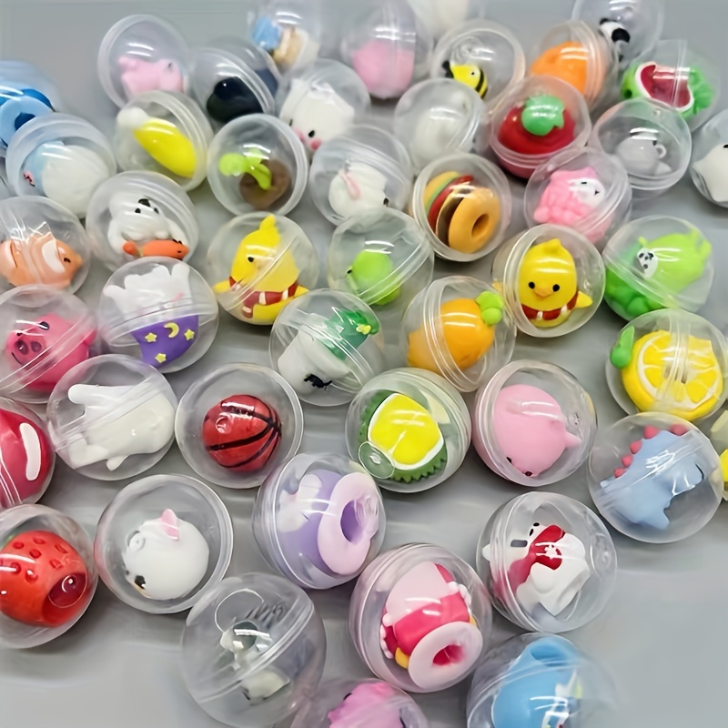 50pcs assorted mini dolls in clear capsules perfect for gumball machines party favors surprise prizes details 2