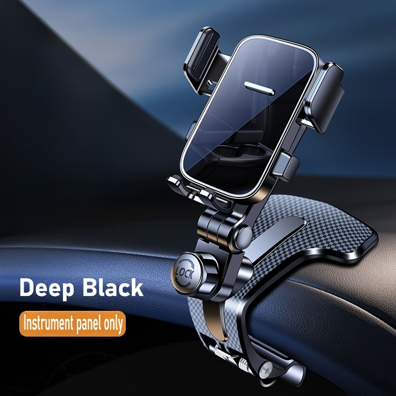 TEMU 新型 汎用車載スマホホルダー カーナビ・センター・ボード用 - 独創的な手ブレ防止固定 多機能 全車種対応