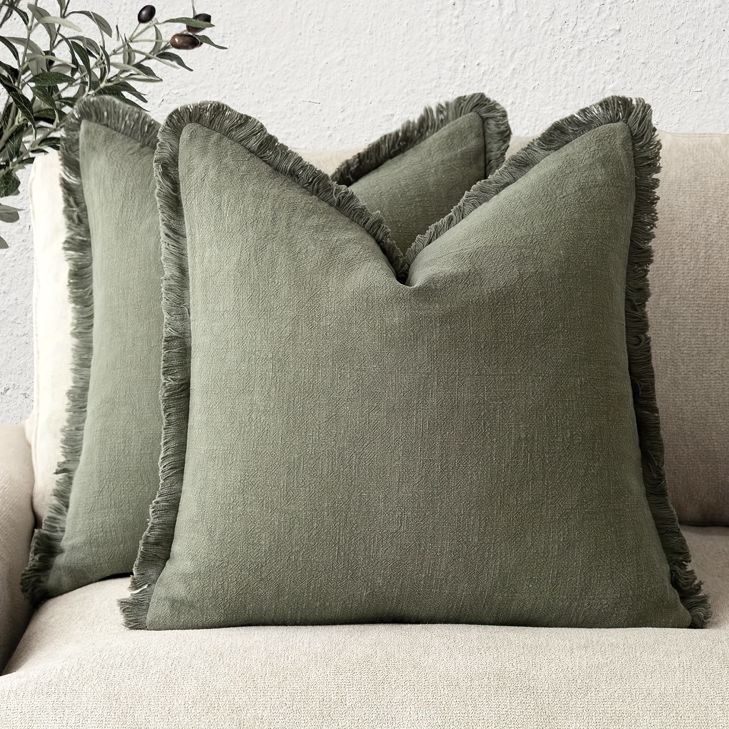 

2pcs Pillowcase Set - , & For Sofa, Bed, Decor - , Zip