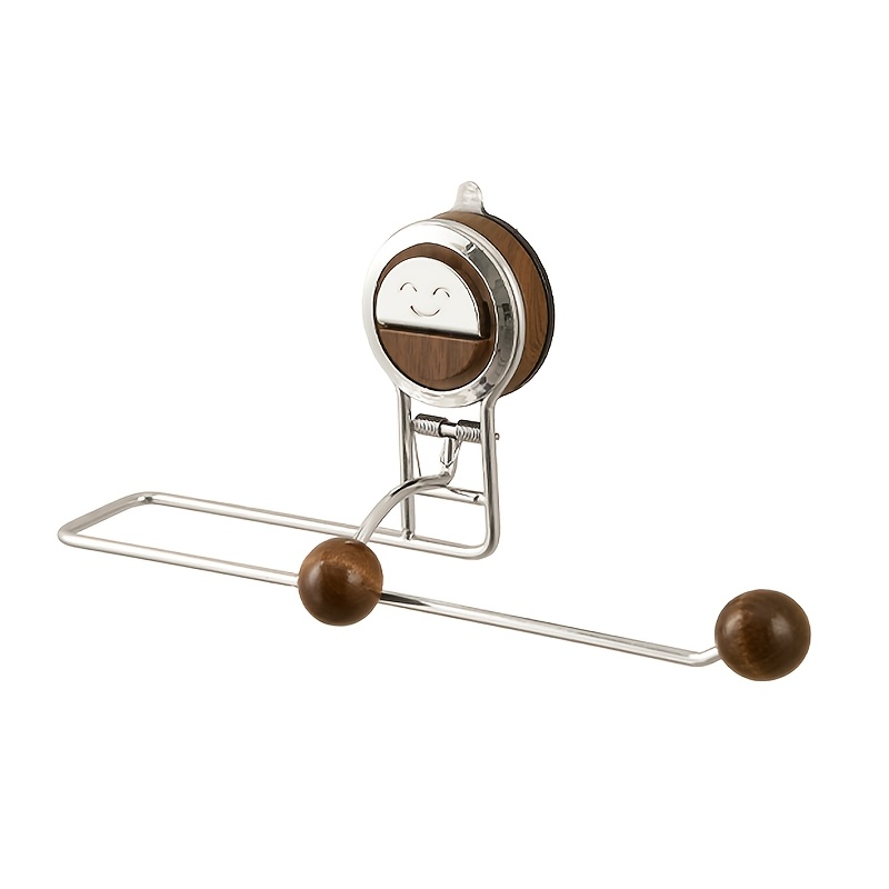 1pc Suction Cup Kitchen Paper Rack, Box Rag Rack, Paper Towel Rack, Non-punching Paper Towel Rack, Reusable, Creative Household Goods