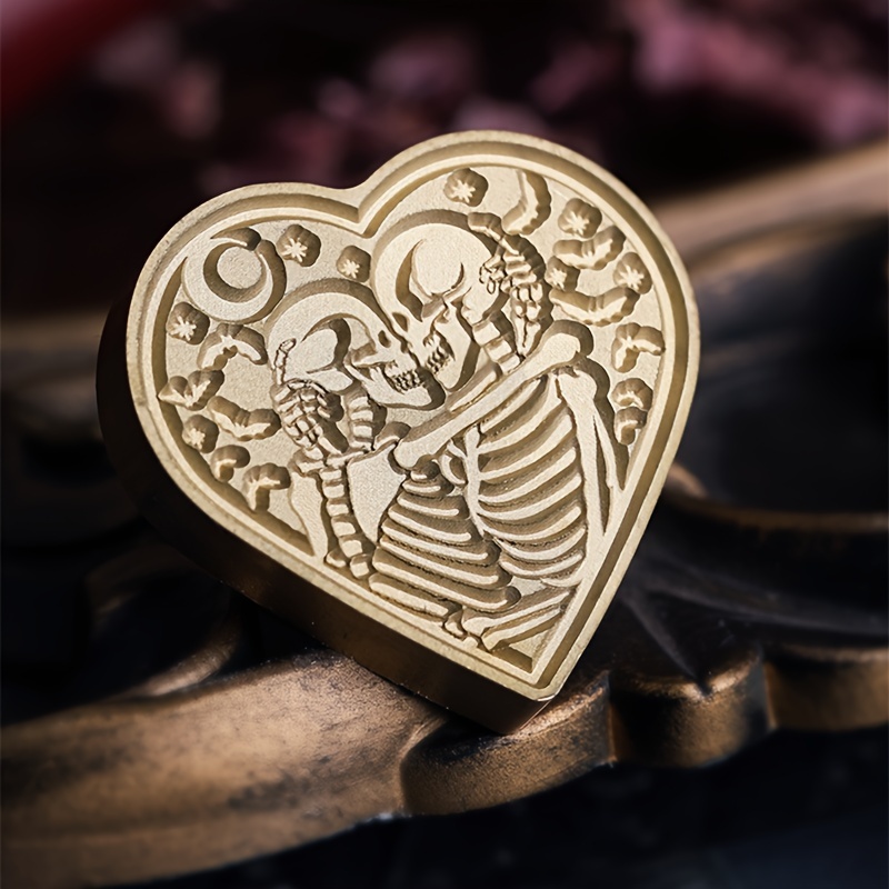 Evil Dragon Wax Seal Stamp - Brass Sealing Stamp With Wooden Handle For Letters