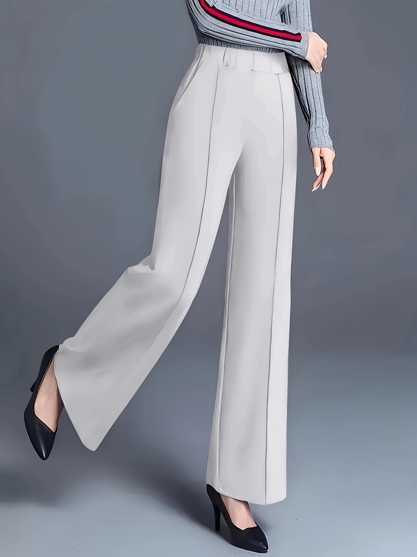 plus size plus size 2025 fall winter straight leg trousers - Temu Germany