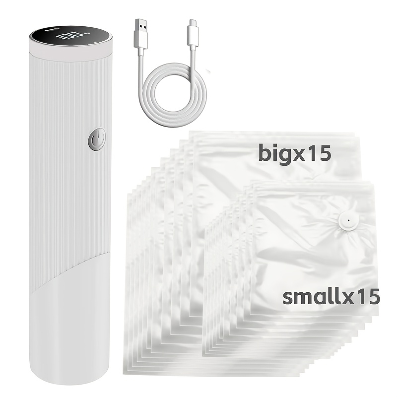 TEMU This Is A Portable Food Preservation Device As An Automatic Vacuum Sealing Machine. It Features A 1800mah Battery, Charged Via Usb, Operates At