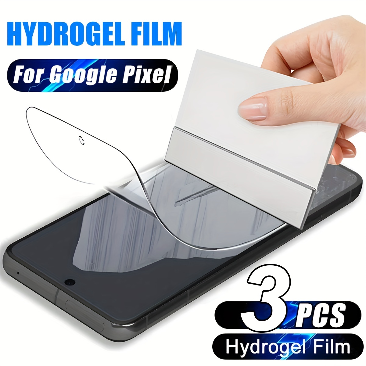 

Dalotou 3-pack Hydrogel Film Screen Protector For Pixel 9/9 Pro/8/8 Pro/7/7a/6/6a/5/5a/4/4a - Pet, Anti-scratch, Anti-fingerprint, Ultra Cover