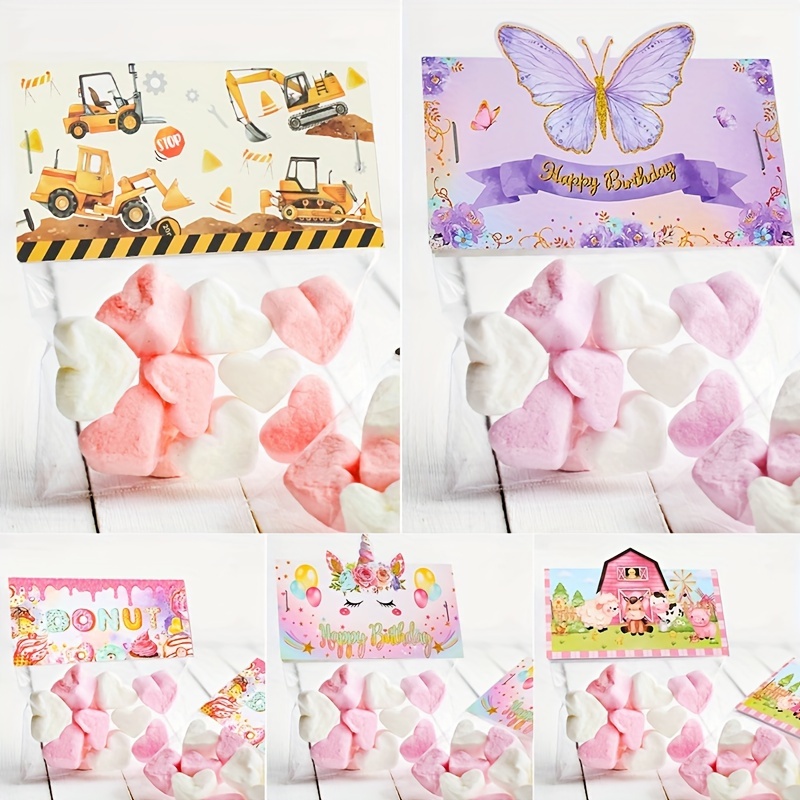 Donut Butterfly Gifts Bags Treat Bag Topper Opp Candy Cookie - Temu Ireland