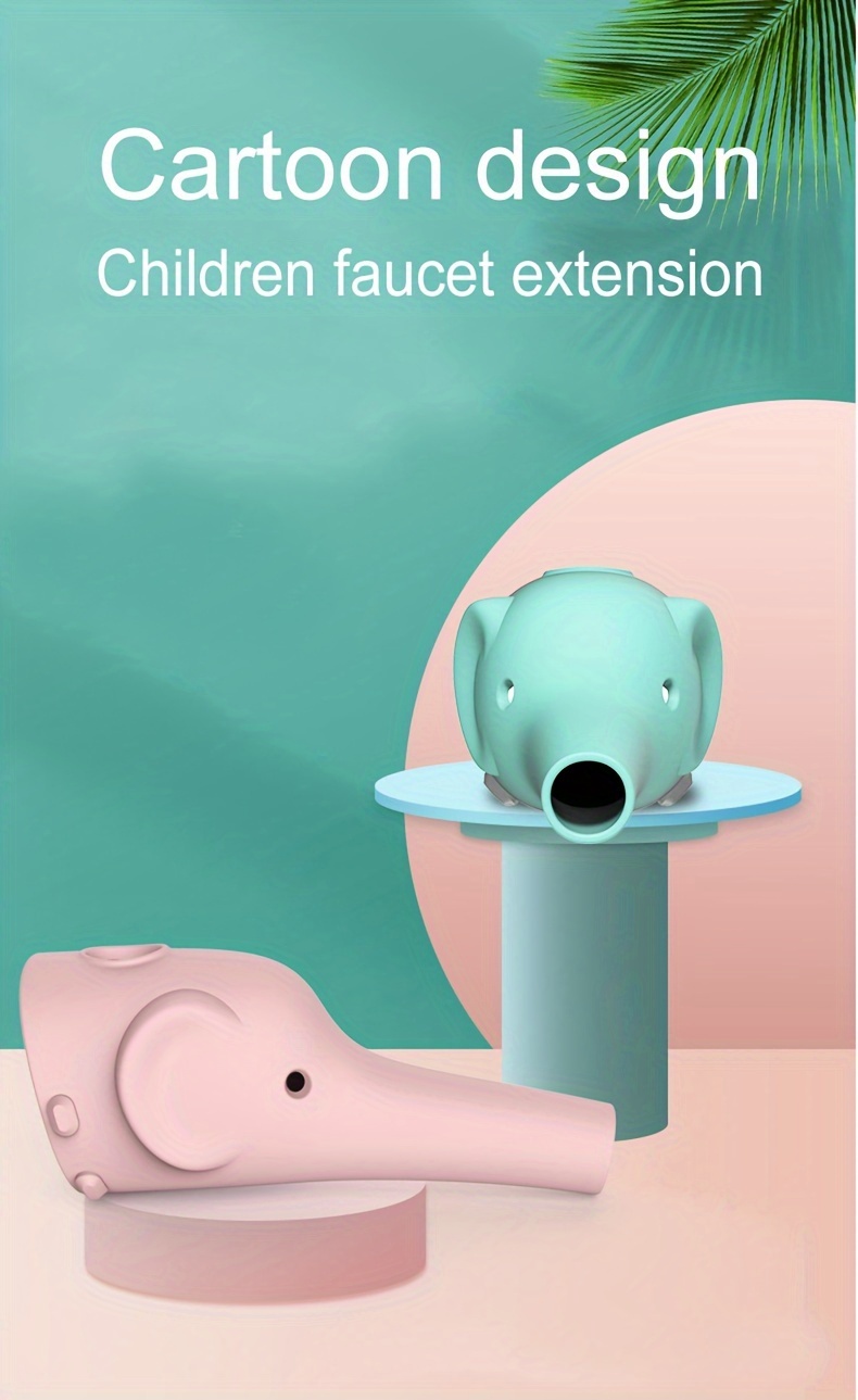   faucet extender for kids 1 pack bpa free plastic toddler bathroom sink handle extender   water tap spout for kitchen bath fits most standard faucets 0 3 years old details 1