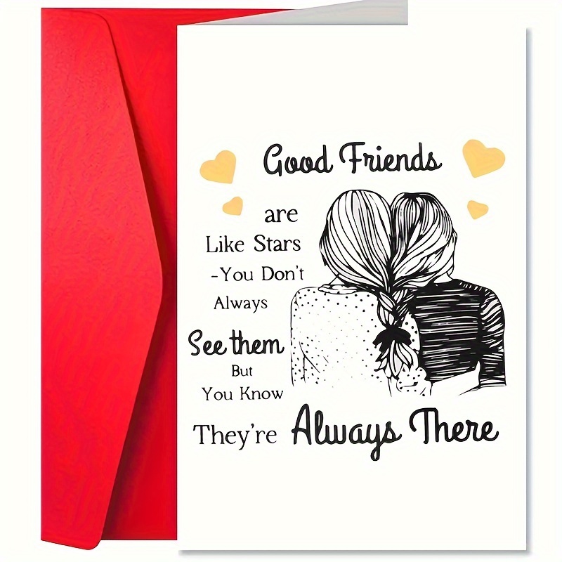 

Inspirational Greeting Card For Best Friend - Birthdays, Christmas & Thanksgiving | With Envelope