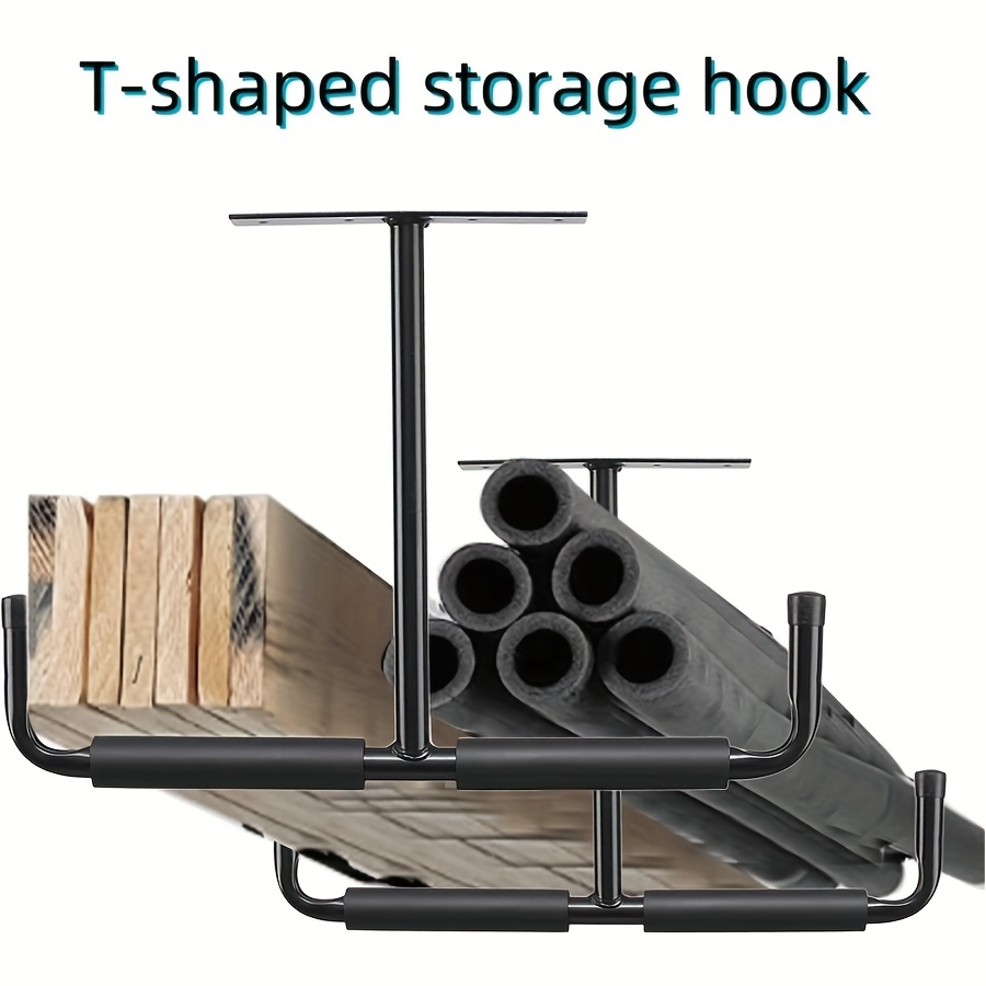 

2- Heavy- Ceiling Mounted Storage – Contemporary , , -install Ceiling For Hanging , Ladders, Wood, Installation Kit