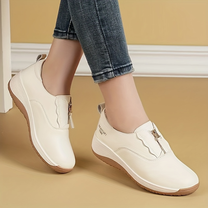 TEMU Chaussures décontractées à semelle épaisse, légères et antidérapantes, chaussures de maman, chaussures pour femme, baskets