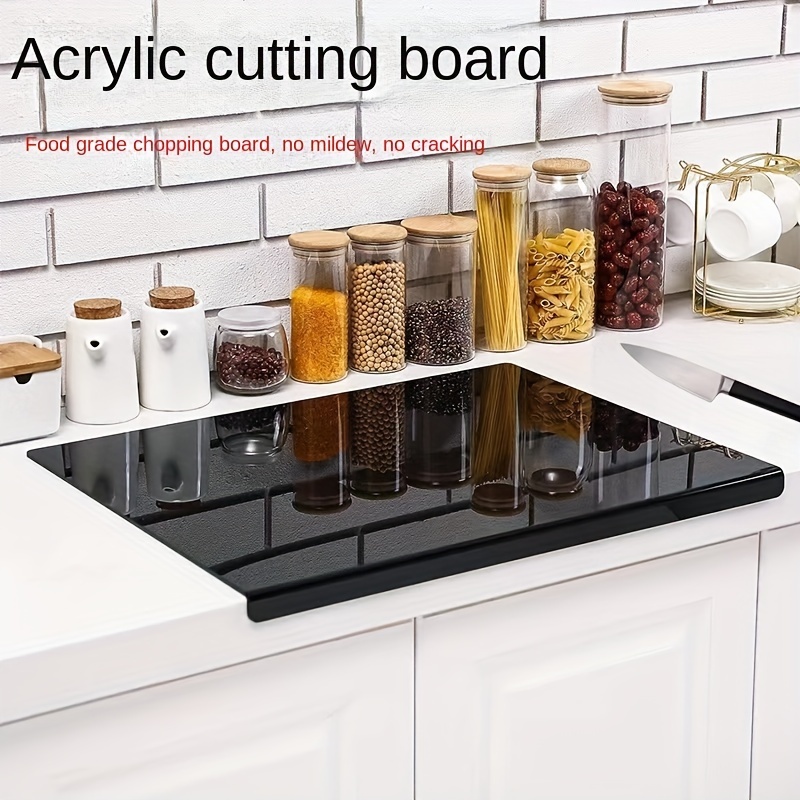 

Acrylic Cutting Board For Kitchen - Non-slip, Stain Resistant, Food Safe Chopping Board For Fruits, Vegetables, And Meat