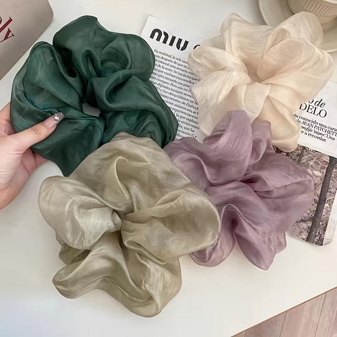 

4pcs Set Of Scrunchies - , For Women &