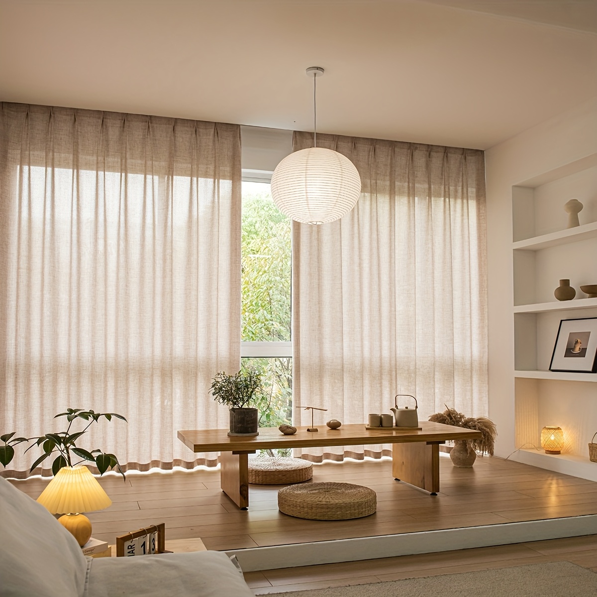 sheer curtains sold on Temu Australia