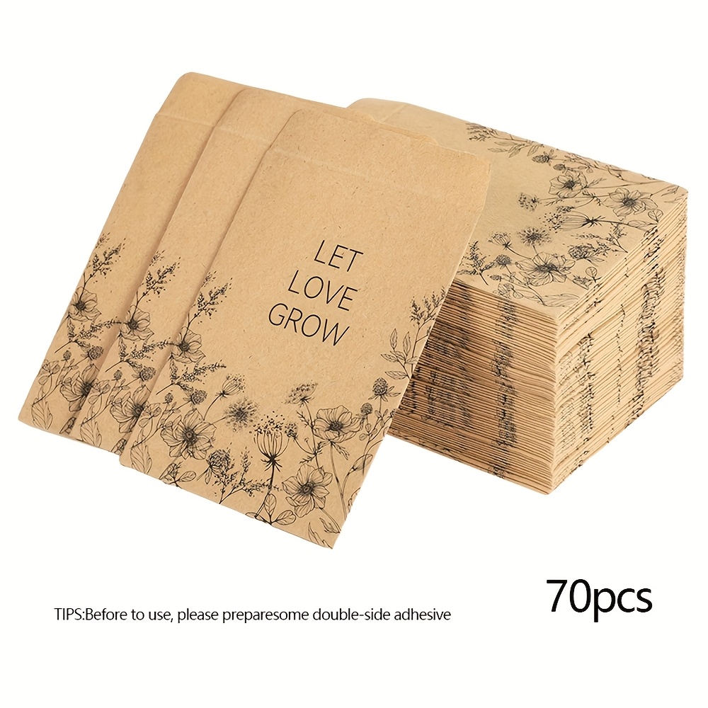 70 150 Envelopes Measuring 3.15 By 2., Designed For Seed Storage With Pre-printed Templates For