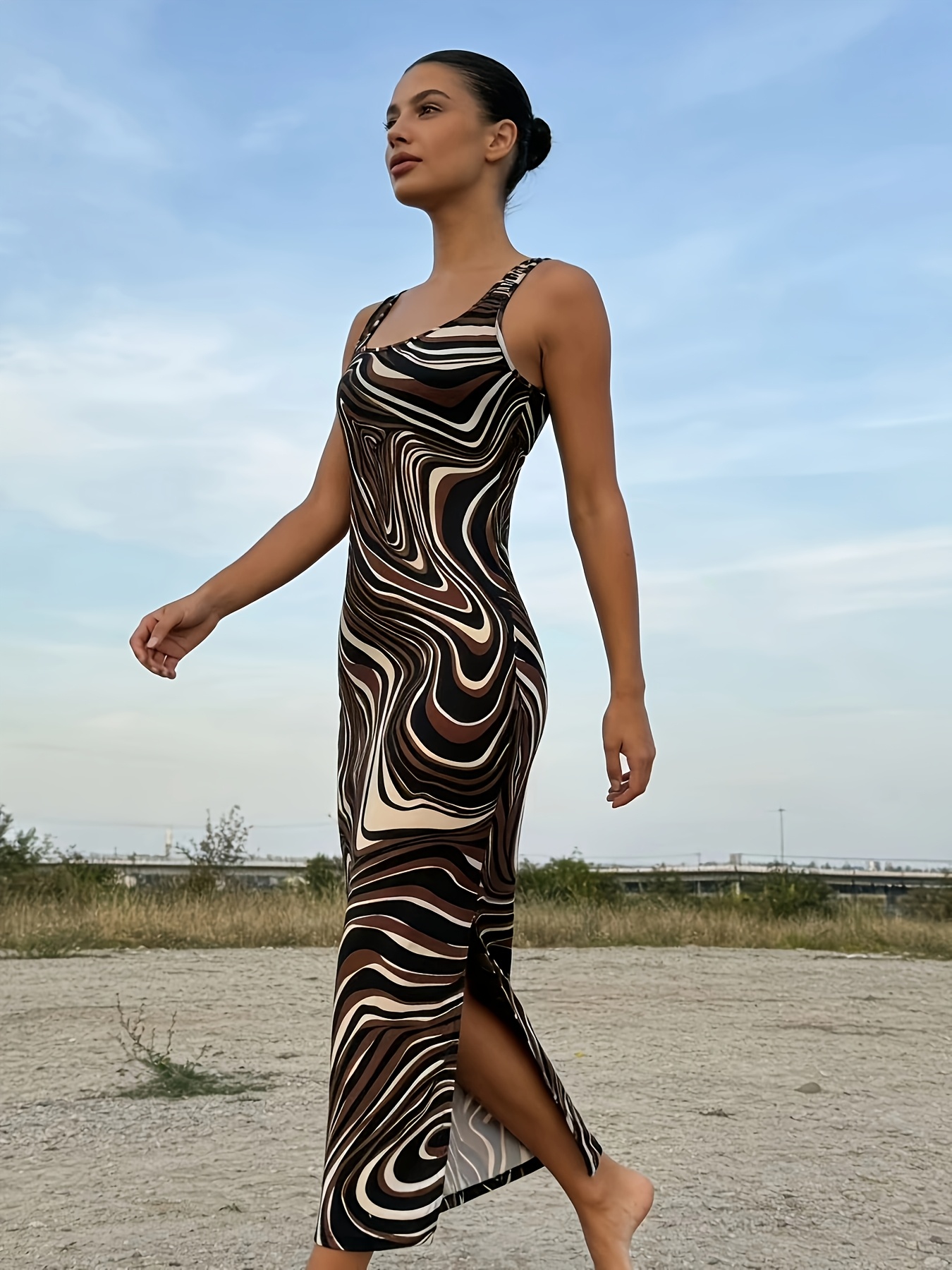 bodycon vest dress european style zebra print dark Featuring a flattering V MasterSku:719S9 Beading Sequin Lace Corset Color:Midnight Crochet