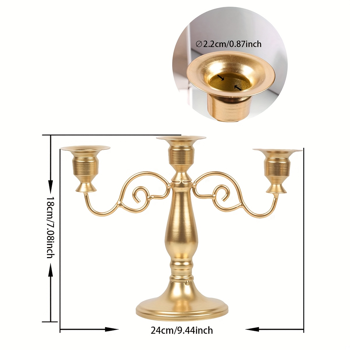 Romantic Dinner Candlestick, Desktop Decoration Modern Home Decor Candlestick, Multi-head Candlestick, Suitable For Festivals, Weddings, Gatherings, Family, Parties