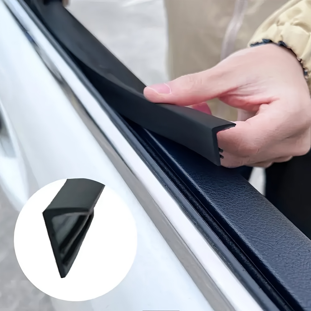 TEMU 1 4 Rolls Of Automotive Window Sealing Strip - Rubber Gap Filler For Side Windows, Durable Waterproof Design,, Suitable For Most Vehicles, Protects Vehicle Windows, Stylish, Flexible Material