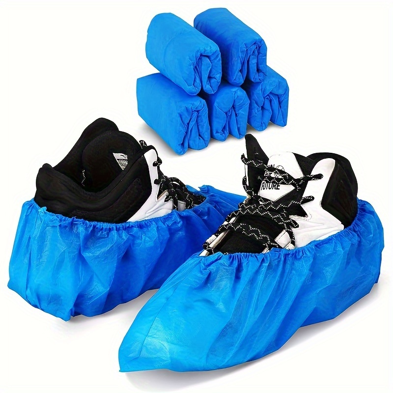 Cubrezapatos impermeable azul 100 unidades