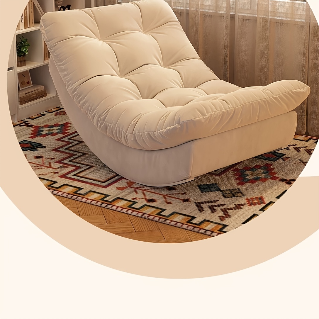 Moon Rocking Chair/Leisure Living Room Recliner - a Recliner for Ultimate Lazy Time in The Living Room That Can Be Reclined And Slept On, a Sturdy Reclining Single Sofa Chair, Suitable for Cozy Family Leisure