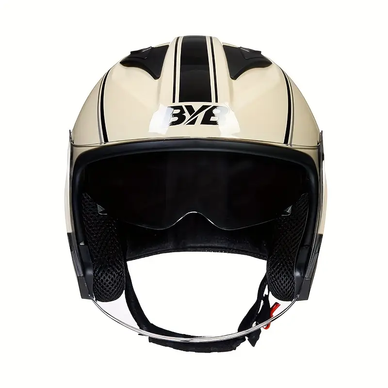 three quarter motorcycle helmet featuring dual visors - Temu Bahrain three quarter motorcycle helmet featuring dual visors - Temu Bahrain