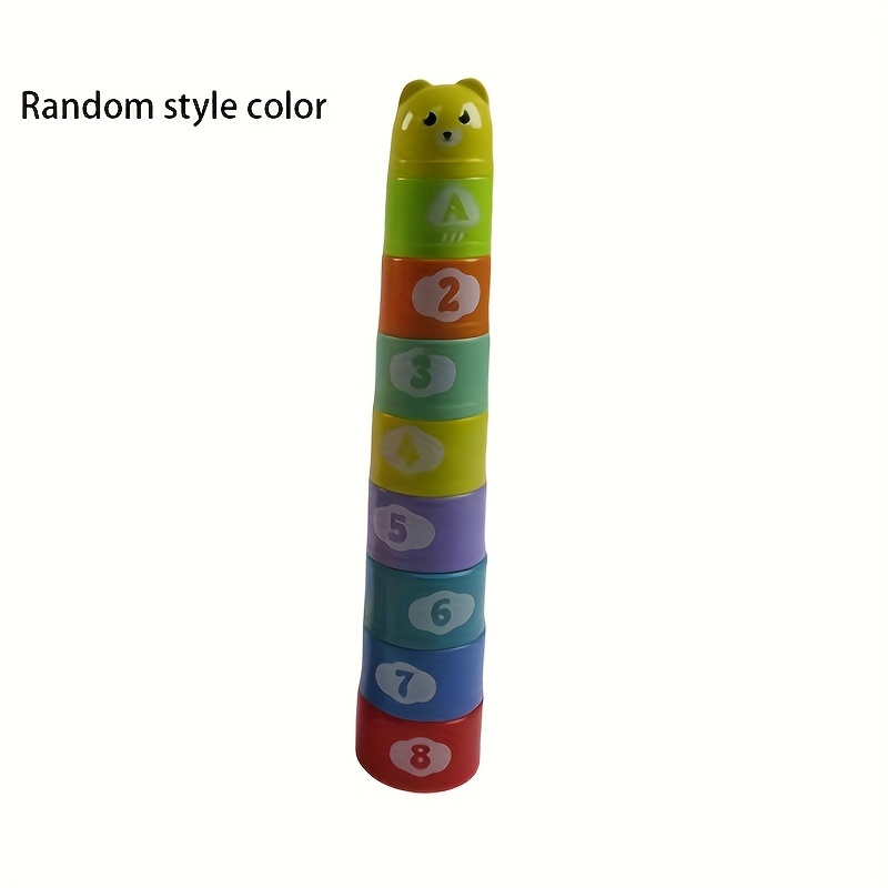 1set [random Colors Stacking Cups] 's Educational Stacking Cups | Random Colors, Ring Stacking Cups, Beach Toys, Festival Gifts, Birthday Gifts, Random Color