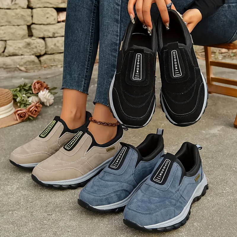 

Everyday , Faywellme Slip-on Sneakers - Lightweight, Breathable Casual , Low- In Black, Beige, And Blue With White Sole Accents, Faywellme